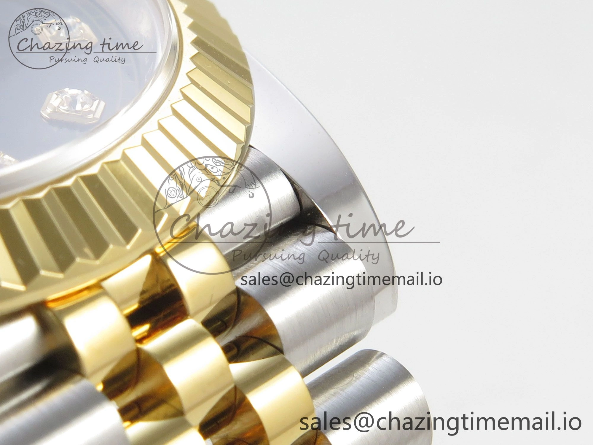 DateJust 41 126333 SS YG ARF 1:1 Best Edition Black Diamonds Dial on Jubilee Bracelet SH3235 (Weighted)