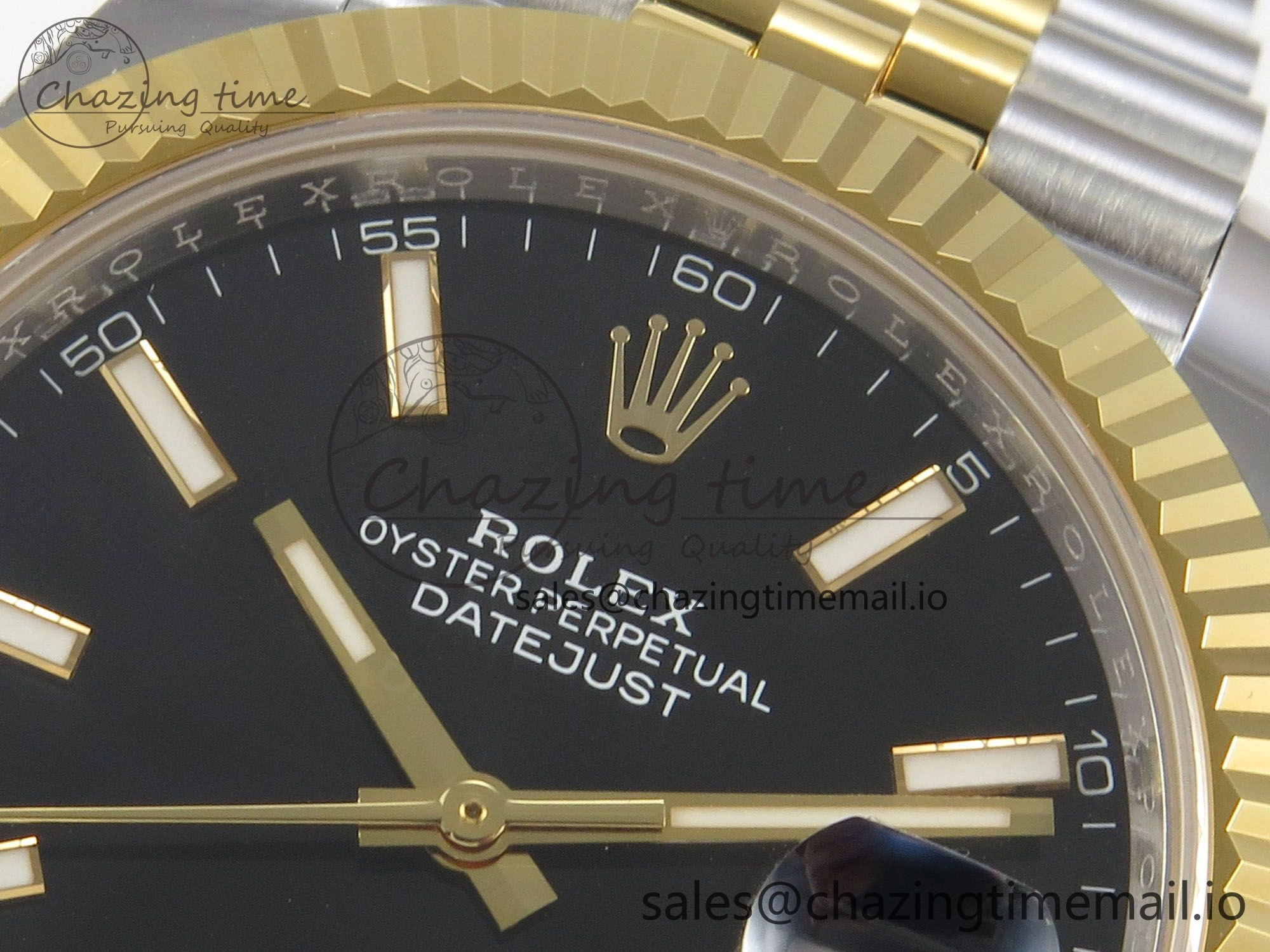 DateJust 41 126333 SS YG ARF 1:1 Best Edition Black Stick Dial on Jubilee Bracelet SH3235 (Weighted)