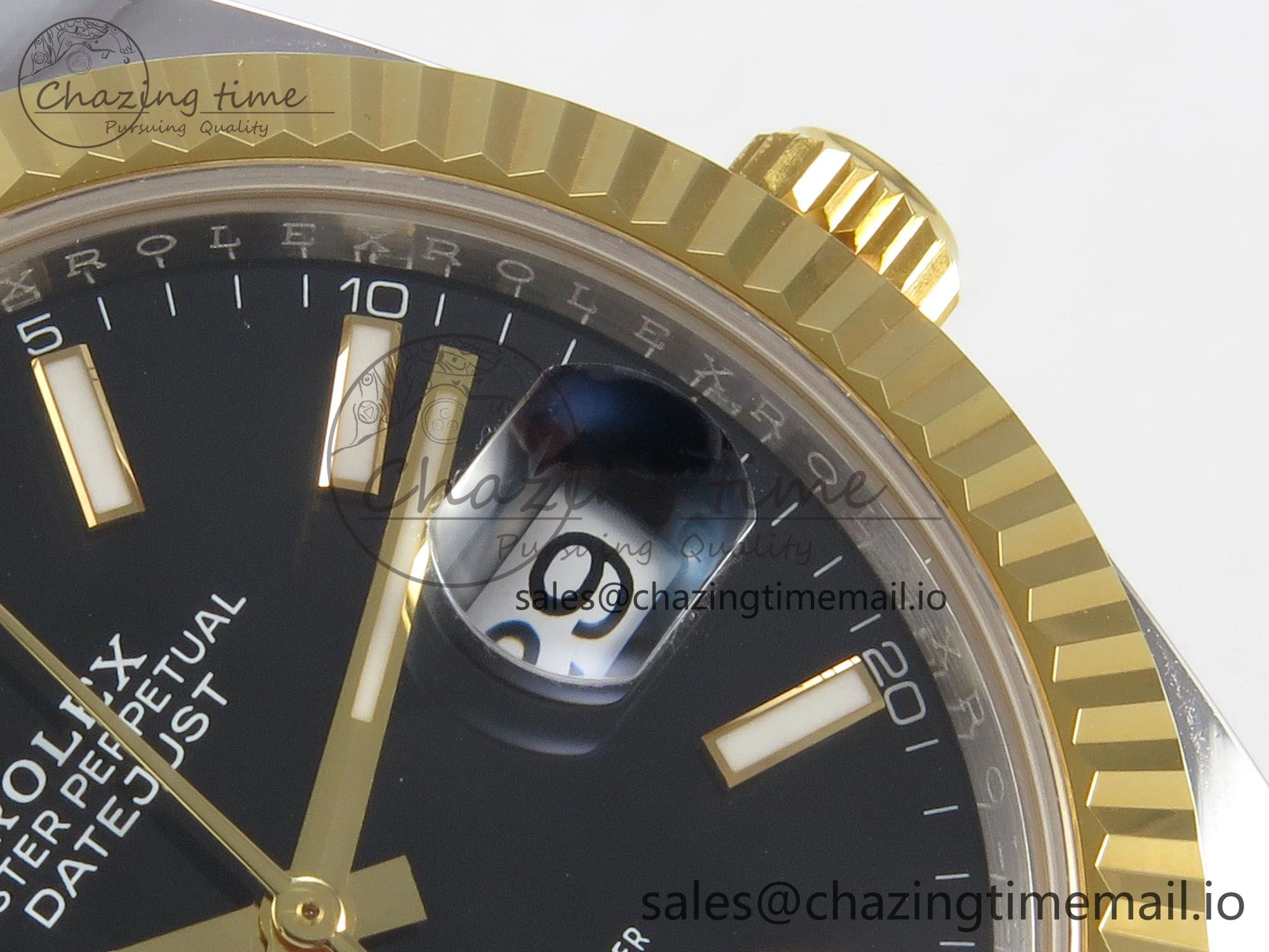 DateJust 41 126333 SS YG ARF 1:1 Best Edition Black Stick Dial on Jubilee Bracelet SH3235 (Weighted)