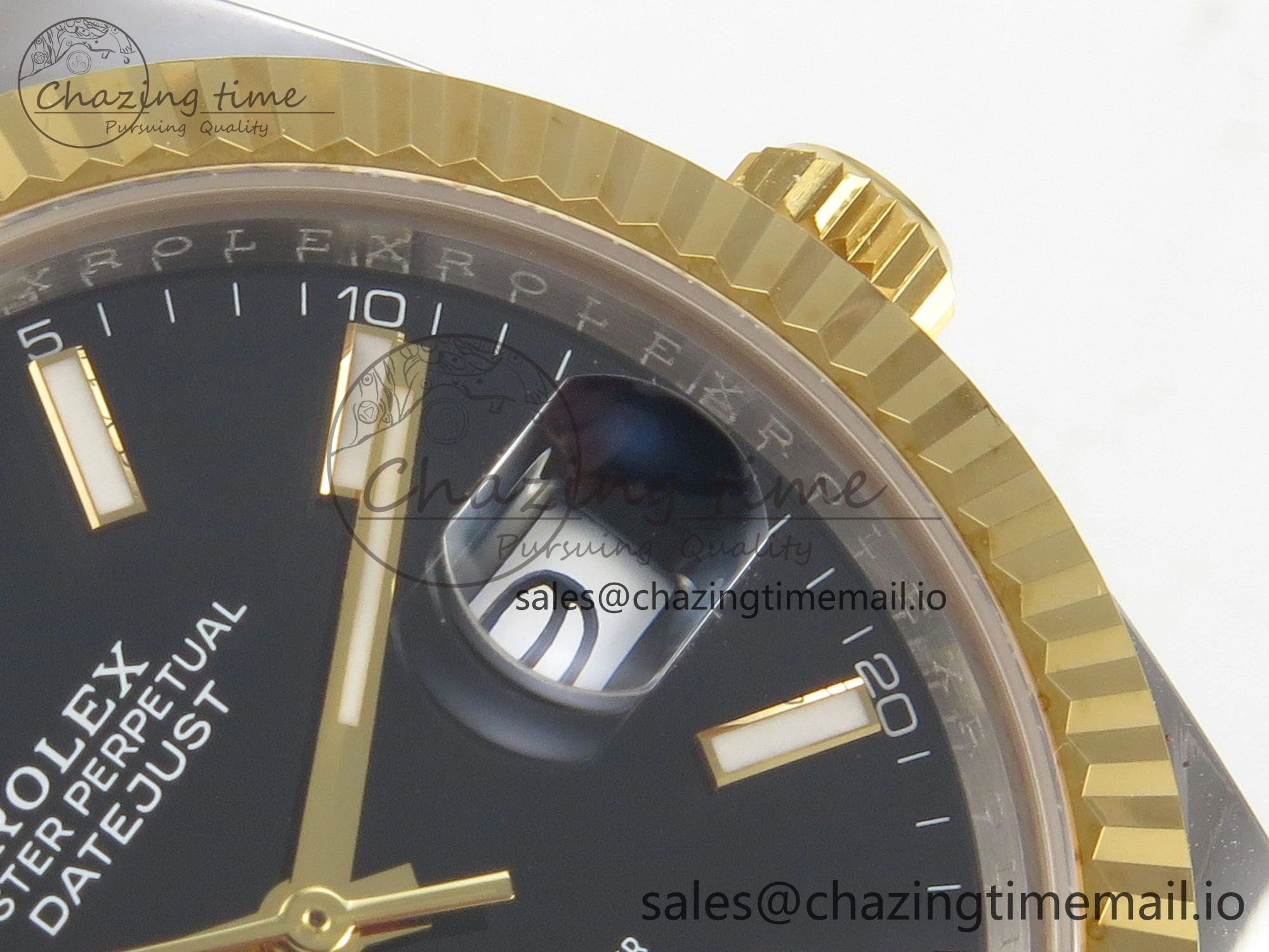 DateJust 41 126333 SS YG ARF 1:1 Best Edition Black Stick Dial on Oyster Bracelet SH3235 (Weighted)