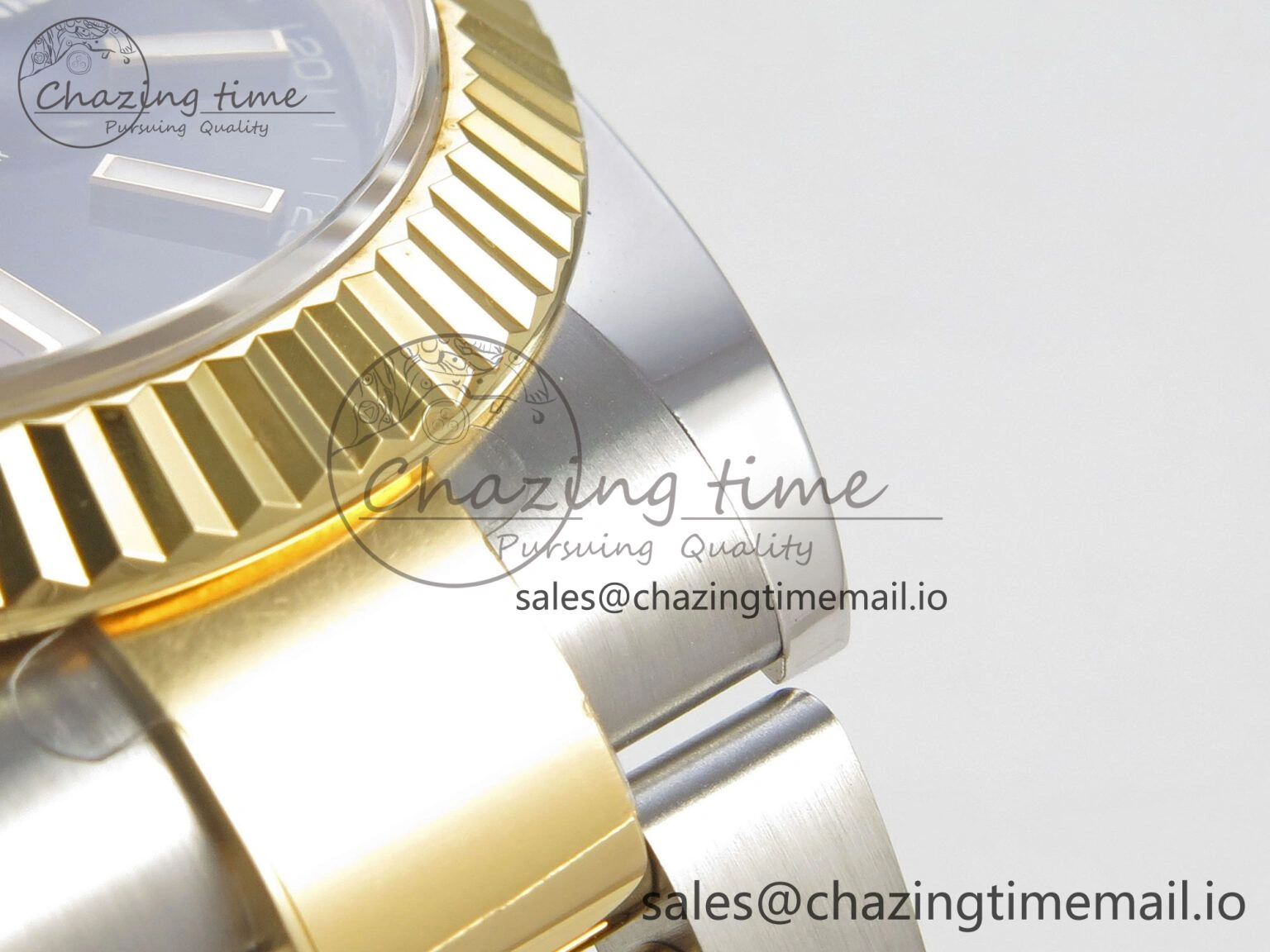 DateJust 41 126333 SS YG ARF 1:1 Best Edition Black Stick Dial on Oyster Bracelet SH3235 (Weighted)