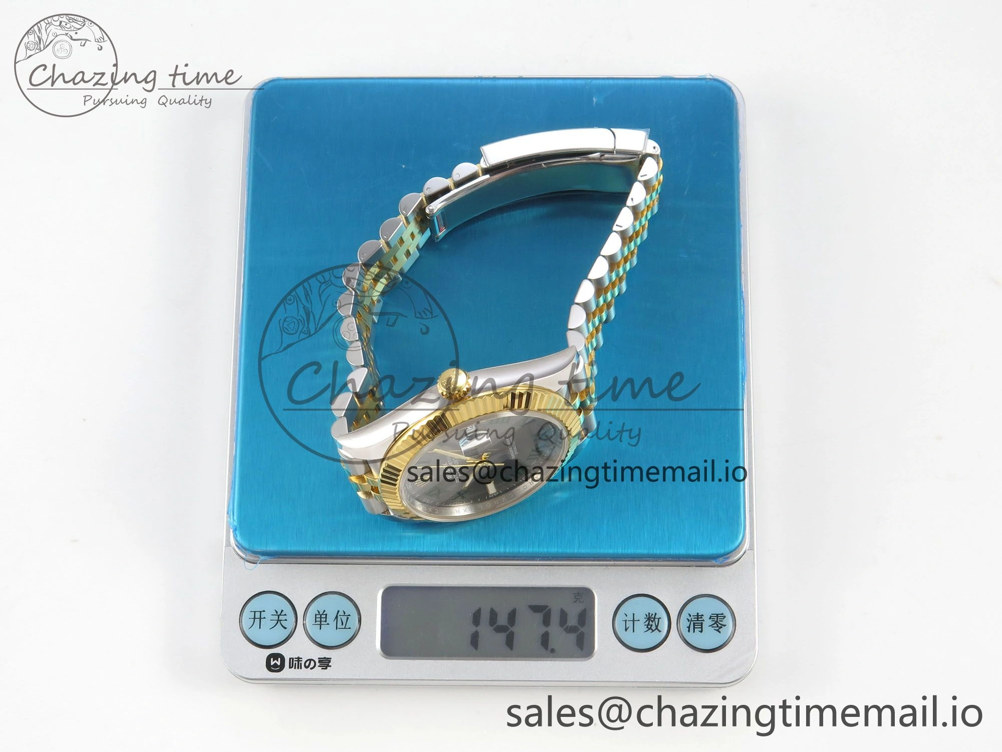 DateJust 41 126333 SS YG ARF 1:1 Best Edition Gray Roman Dial on Jubilee Bracelet SH3235 (Weighted)