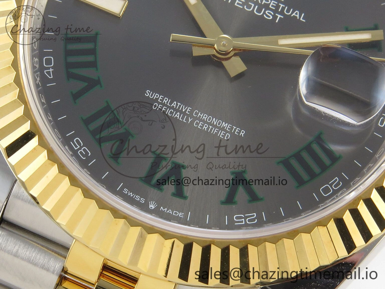 DateJust 41 126333 SS YG ARF 1:1 Best Edition Gray Roman Dial on Jubilee Bracelet SH3235 (Weighted)