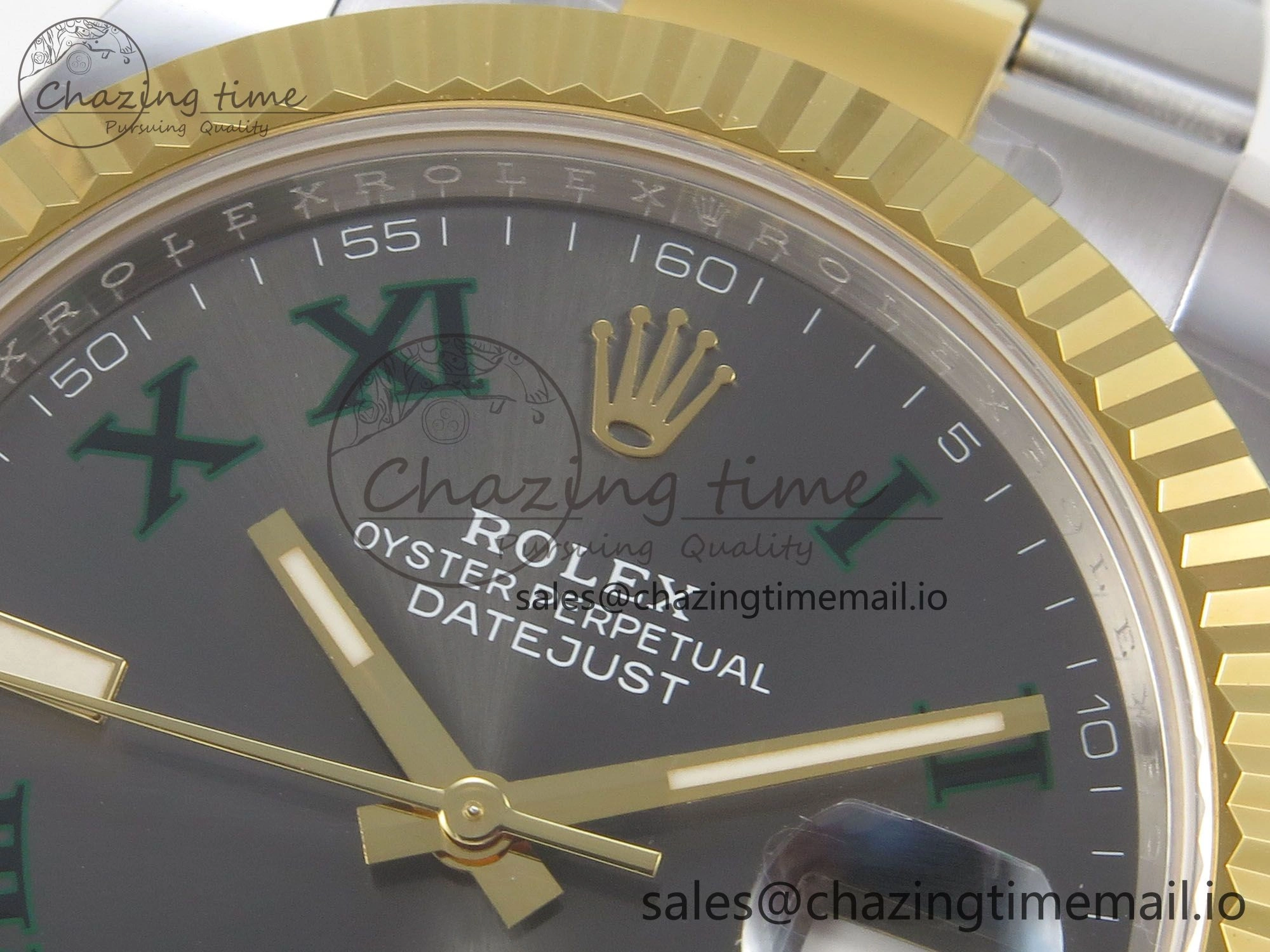 DateJust 41 126333 SS YG ARF 1:1 Best Edition Gray Roman Dial on Oyster Bracelet SH3235 (Weighted)