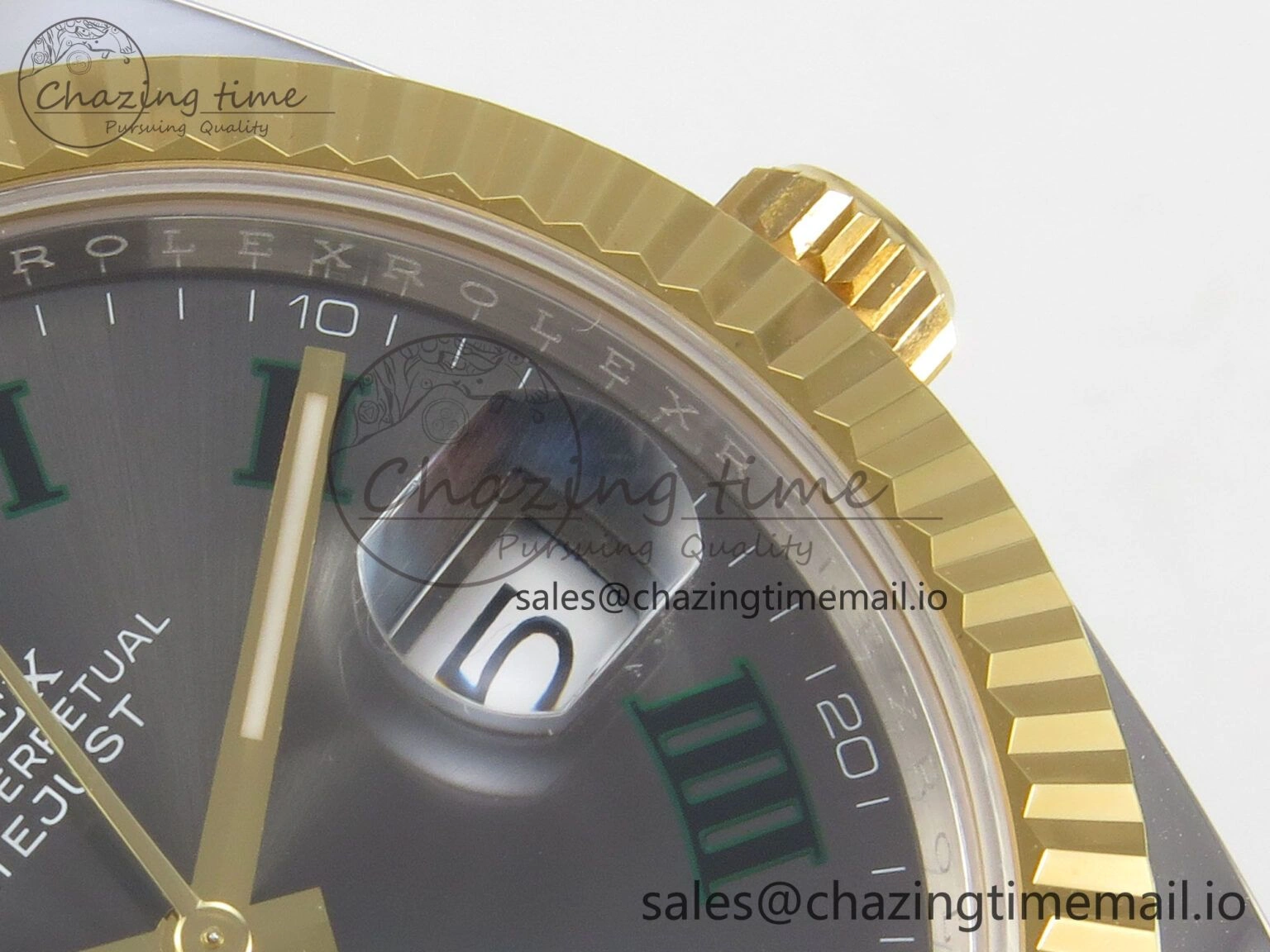 DateJust 41 126333 SS YG ARF 1:1 Best Edition Gray Roman Dial on Oyster Bracelet SH3235 (Weighted)
