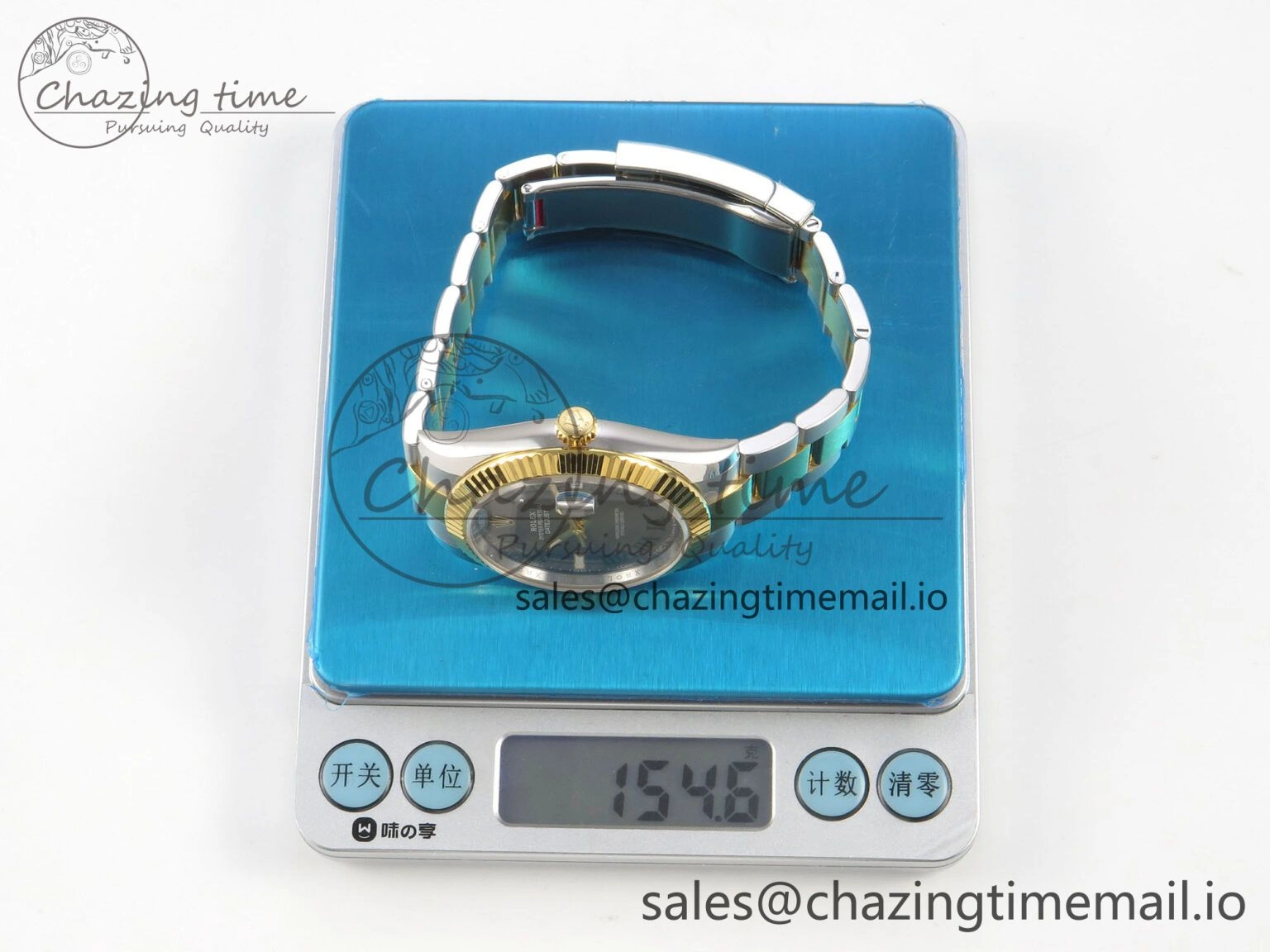 DateJust 41 126333 SS YG ARF 1:1 Best Edition Gray Roman Dial on Oyster Bracelet SH3235 (Weighted)
