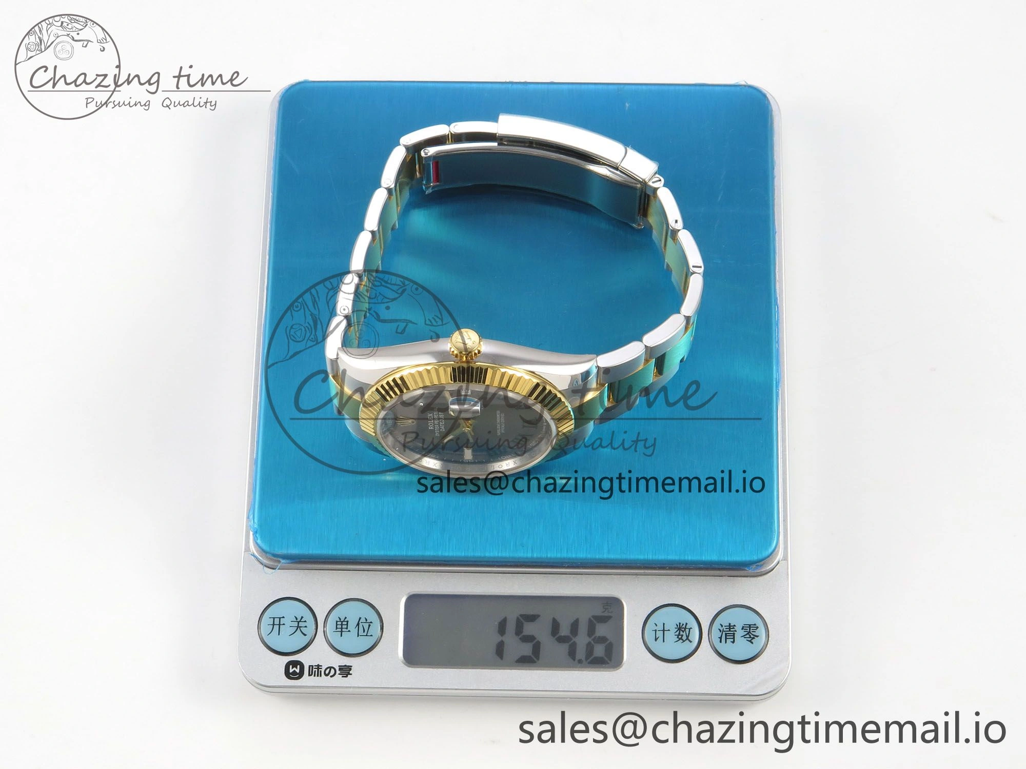 DateJust 41 126333 SS YG ARF 1:1 Best Edition Gray Roman Dial on Oyster Bracelet SH3235 (Weighted)