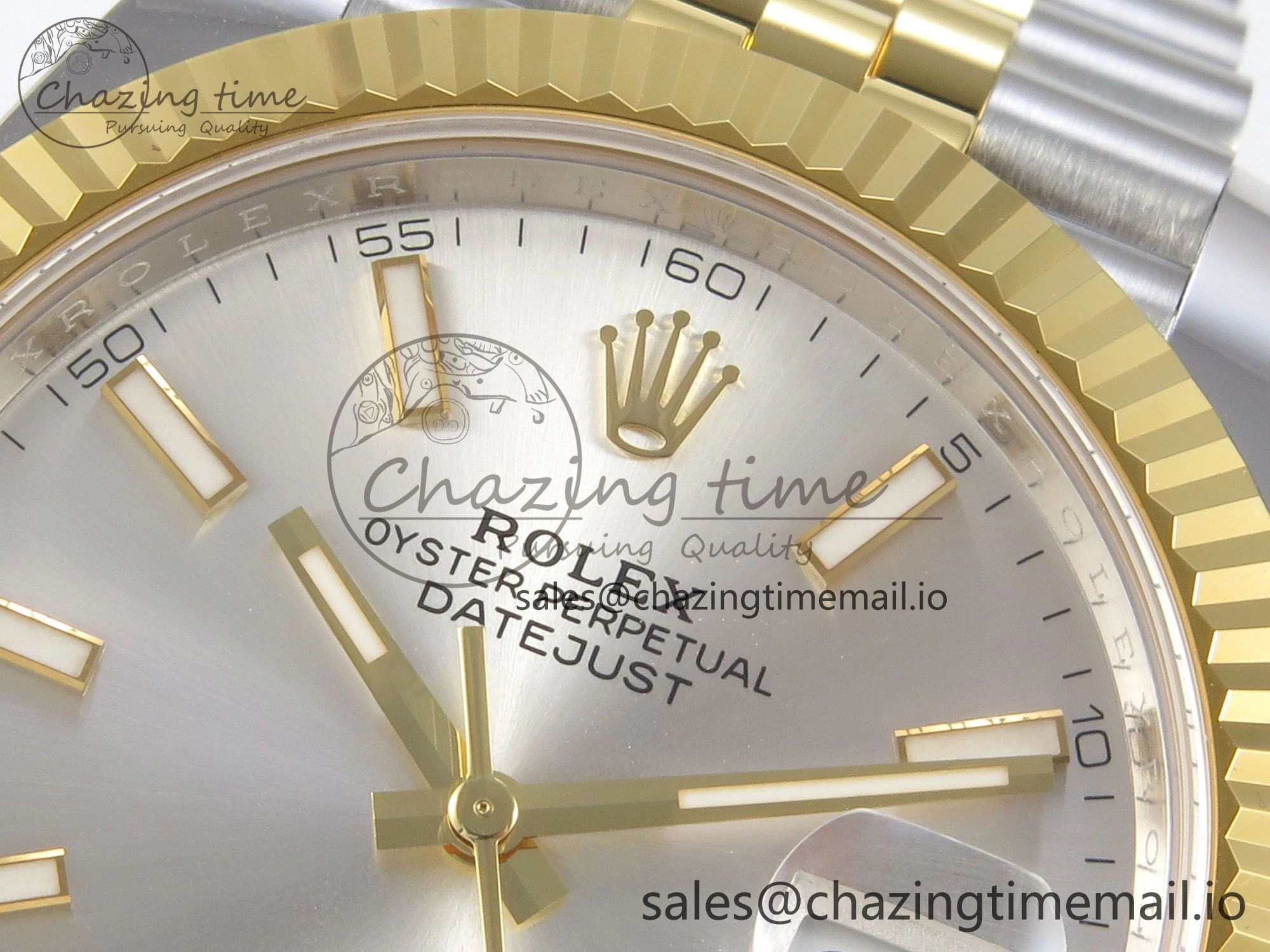 DateJust 41 126333 SS YG ARF 1:1 Best Edition Silver Stick Dial on Jubilee Bracelet SH3235 (Weighted)