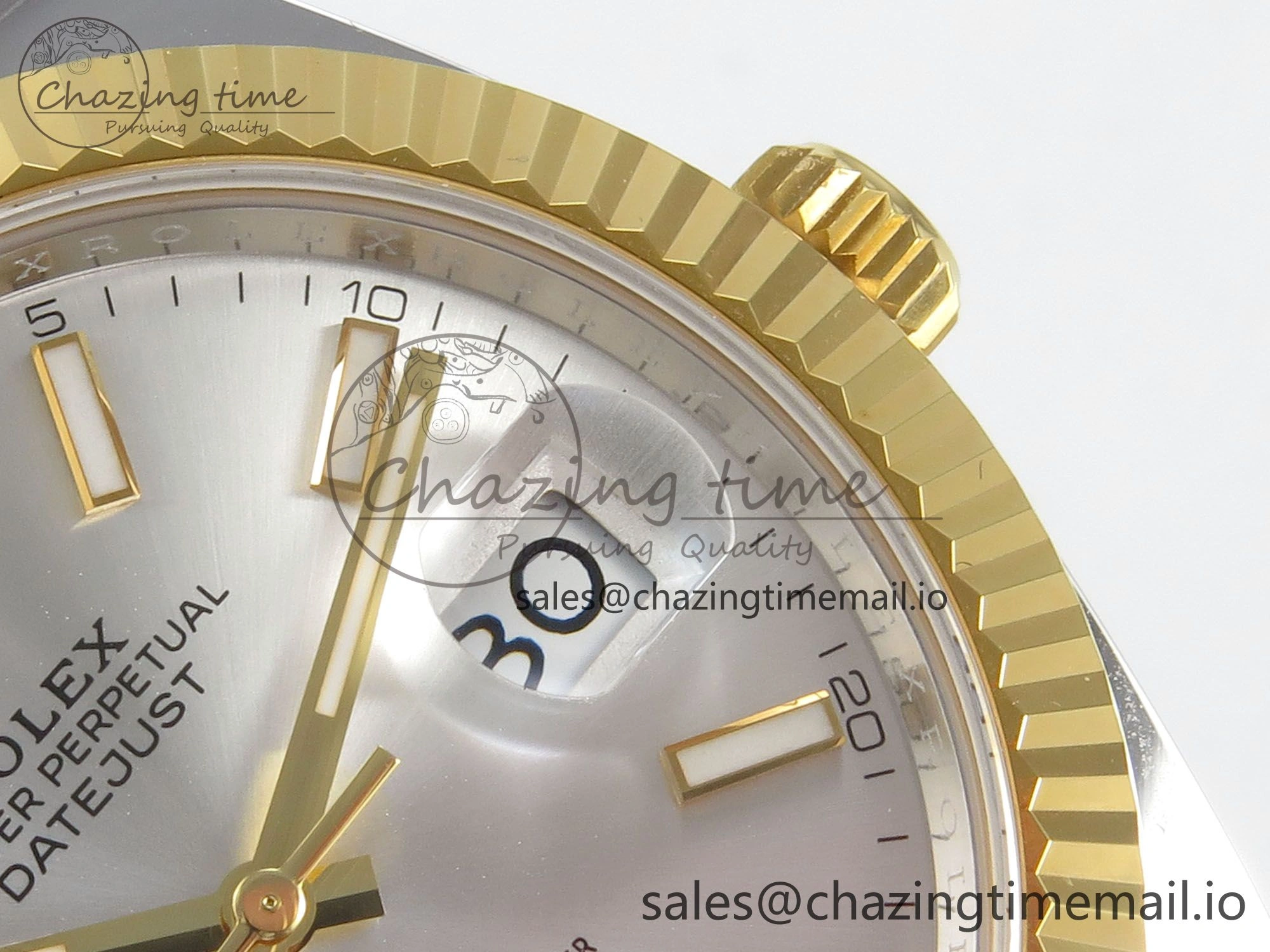 DateJust 41 126333 SS YG ARF 1:1 Best Edition Silver Stick Dial on Jubilee Bracelet SH3235 (Weighted)