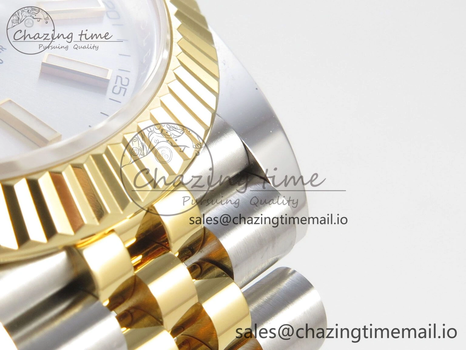DateJust 41 126333 SS YG ARF 1:1 Best Edition Silver Stick Dial on Jubilee Bracelet SH3235 (Weighted)