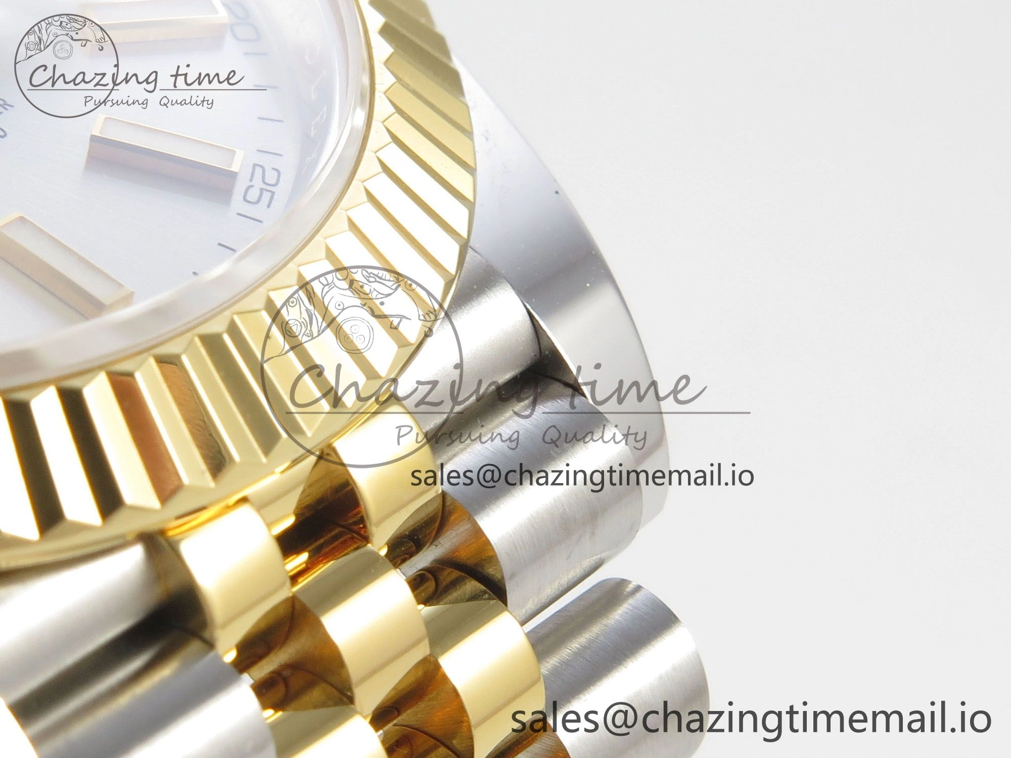 DateJust 41 126333 SS YG ARF 1:1 Best Edition Silver Stick Dial on Jubilee Bracelet SH3235 (Weighted)