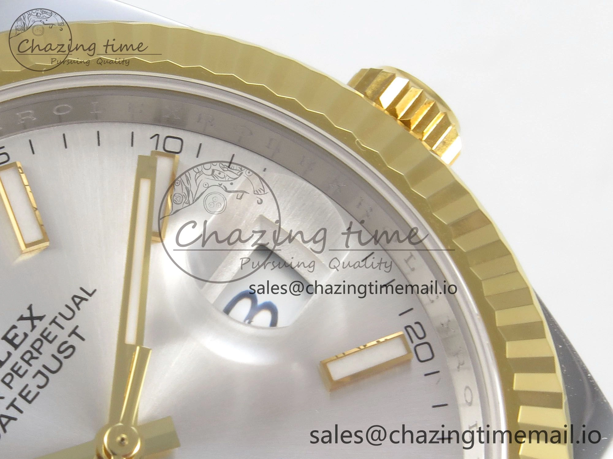 DateJust 41 126333 SS YG ARF 1:1 Best Edition Silver Stick Dial on Oyster Bracelet SH3235 (Weighted)