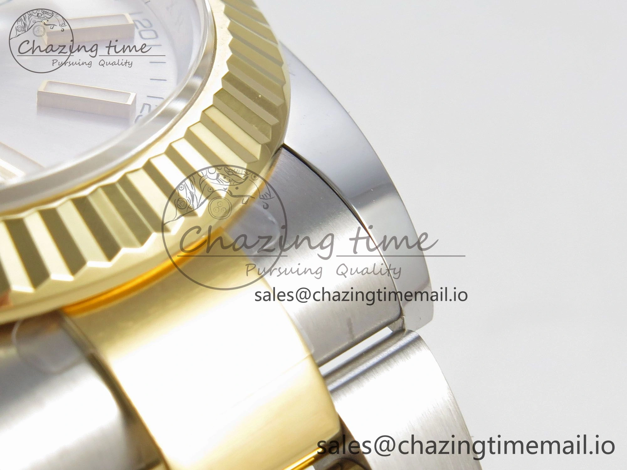 DateJust 41 126333 SS YG ARF 1:1 Best Edition Silver Stick Dial on Oyster Bracelet SH3235 (Weighted)