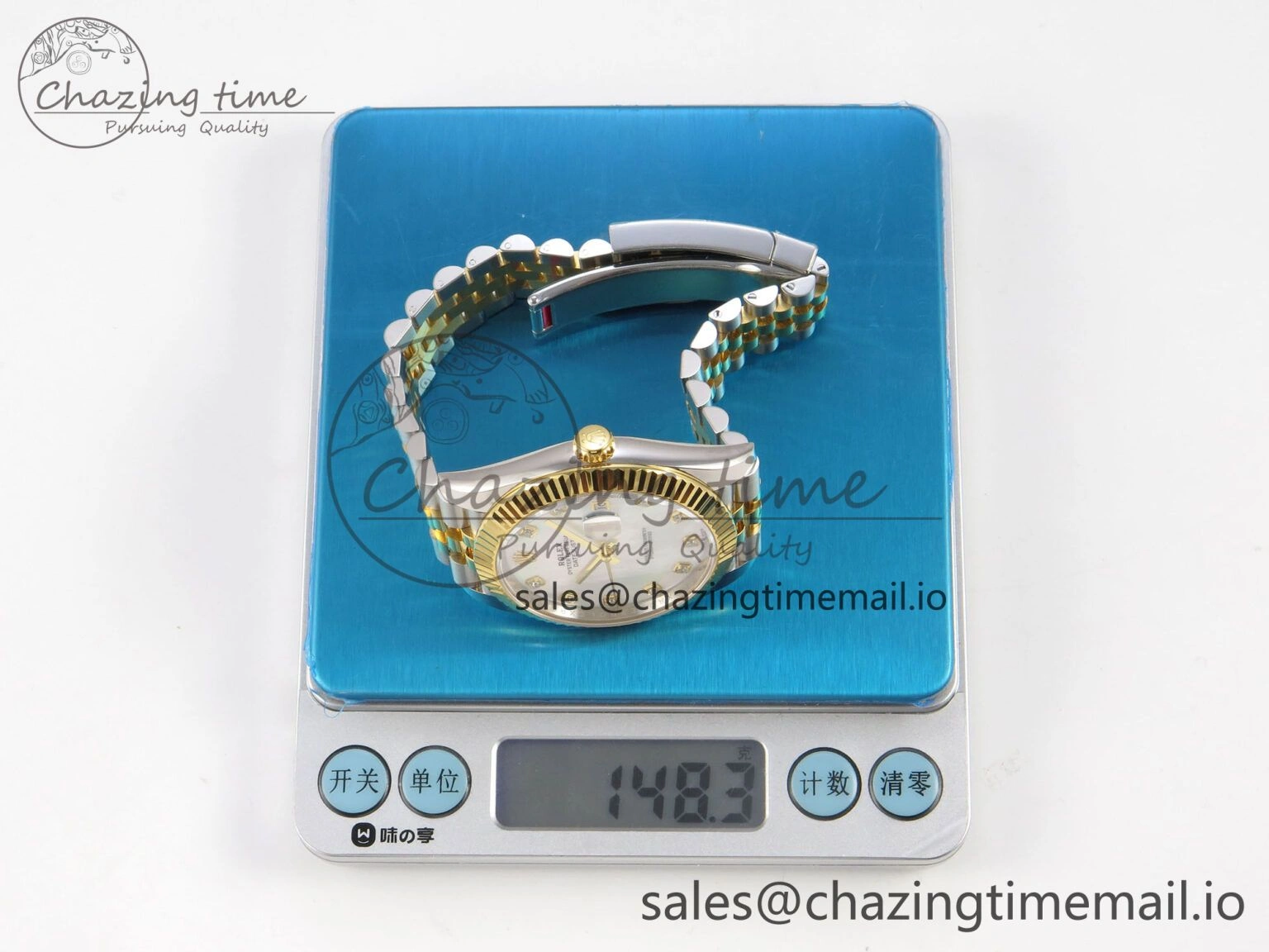 DateJust 41 126333 SS YG ARF 1:1 Best Edition White MOP Diamonds Dial on Jubilee Bracelet SH3235 (Weighted)