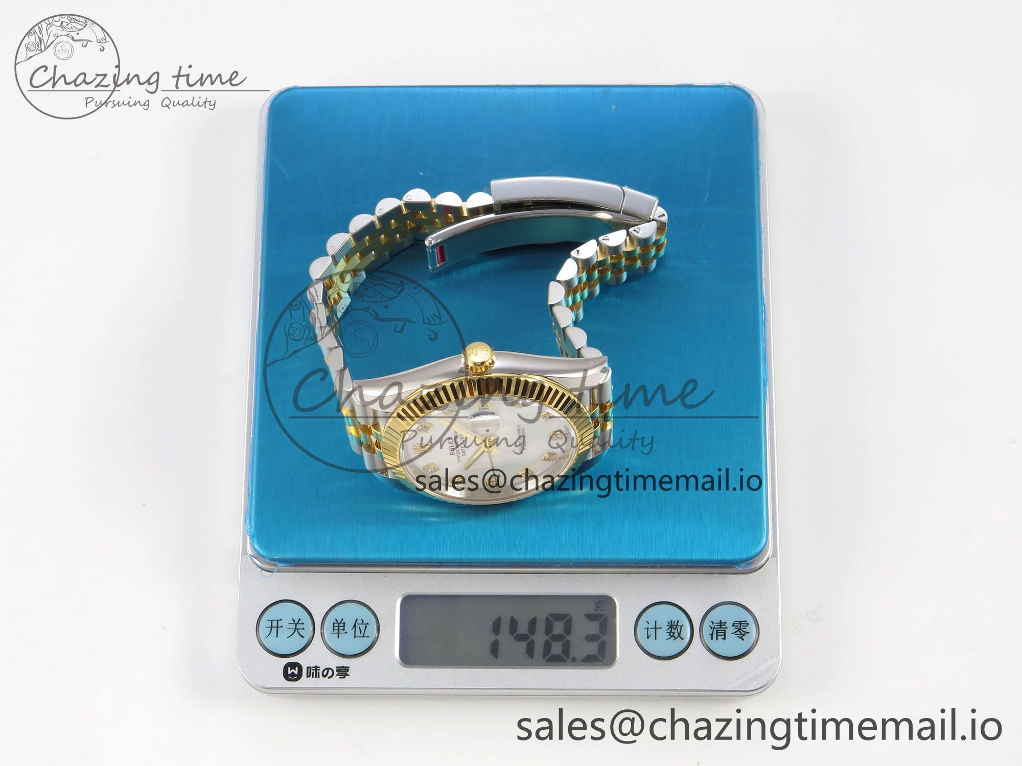 DateJust 41 126333 SS YG ARF 1:1 Best Edition White MOP Diamonds Dial on Jubilee Bracelet SH3235 (Weighted)