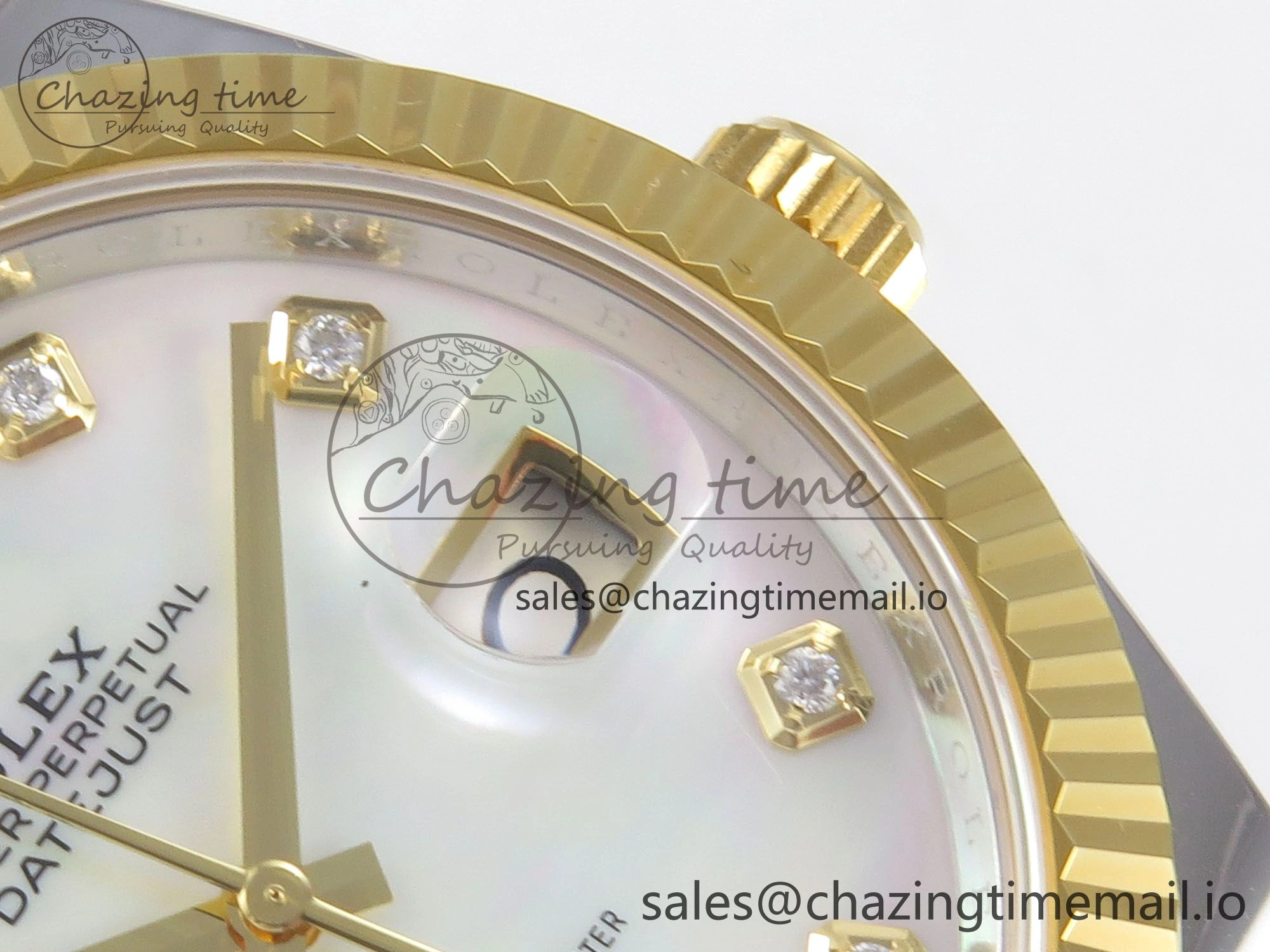 DateJust 41 126333 SS YG ARF 1:1 Best Edition White MOP Diamonds Dial on Oyster Bracelet SH3235 (Weighted)