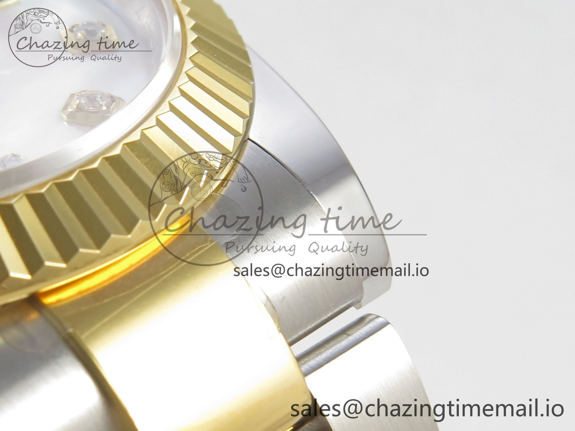 DateJust 41 126333 SS YG ARF 1:1 Best Edition White MOP Diamonds Dial on Oyster Bracelet SH3235 (Weighted)