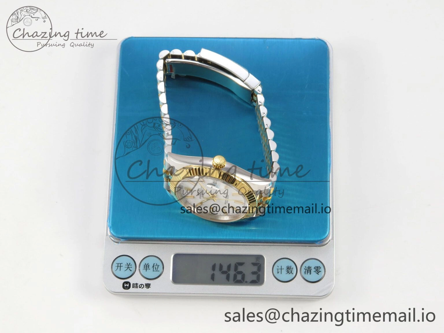 DateJust 41 126333 SS YG ARF 1:1 Best Edition White Stick Dial on Jubilee Bracelet SH3235 (Weighted)
