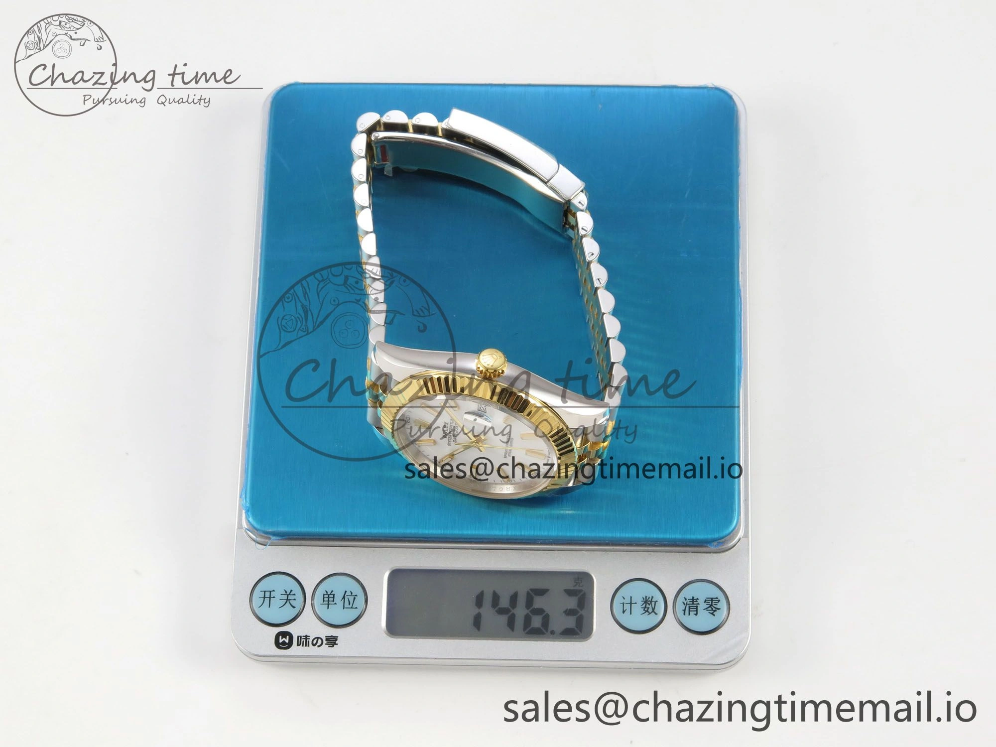 DateJust 41 126333 SS YG ARF 1:1 Best Edition White Stick Dial on Jubilee Bracelet SH3235 (Weighted)