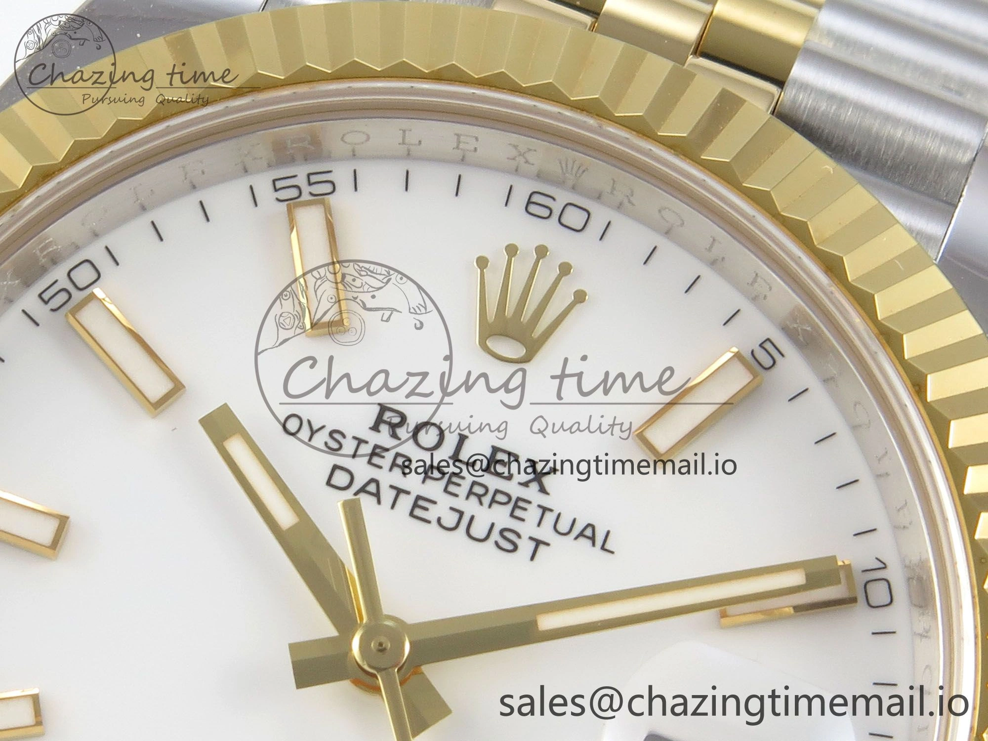 DateJust 41 126333 SS YG ARF 1:1 Best Edition White Stick Dial on Jubilee Bracelet SH3235 (Weighted)
