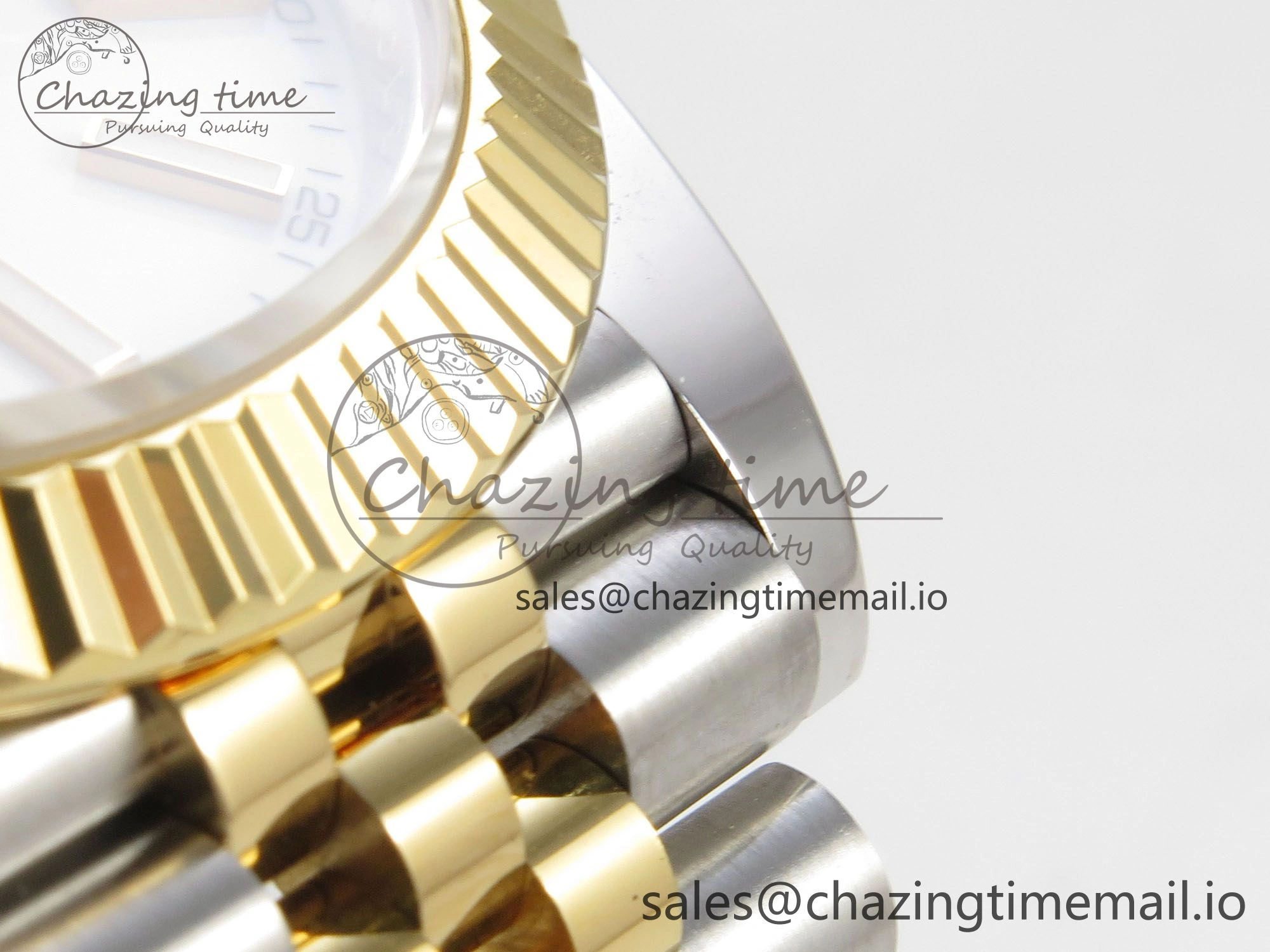 DateJust 41 126333 SS YG ARF 1:1 Best Edition White Stick Dial on Jubilee Bracelet SH3235 (Weighted)