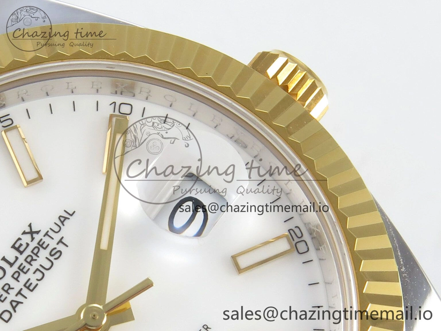 DateJust 41 126333 SS YG ARF 1:1 Best Edition White Stick Dial on Oyster Bracelet SH3235 (Weighted)