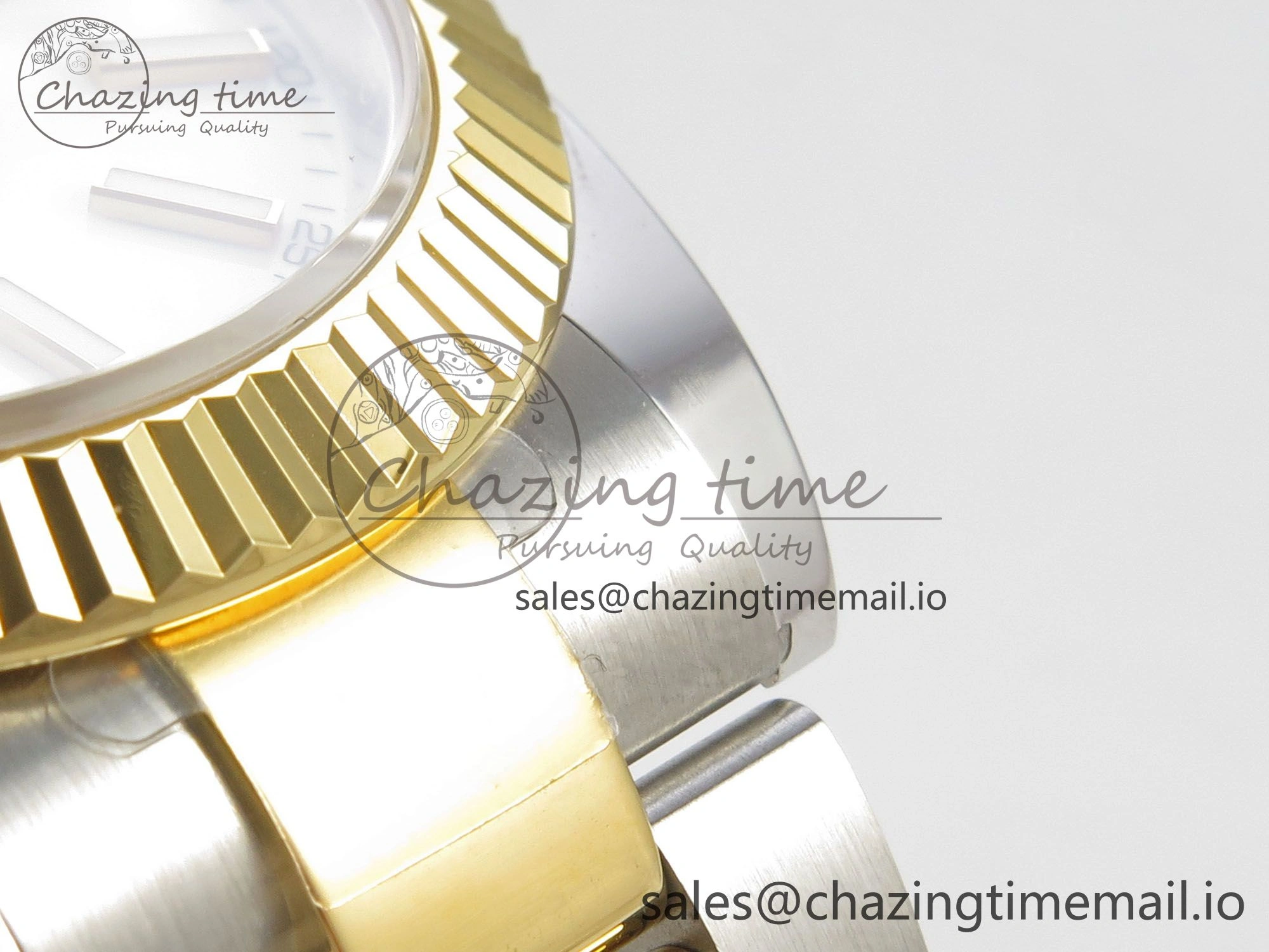 DateJust 41 126333 SS YG ARF 1:1 Best Edition White Stick Dial on Oyster Bracelet SH3235 (Weighted)