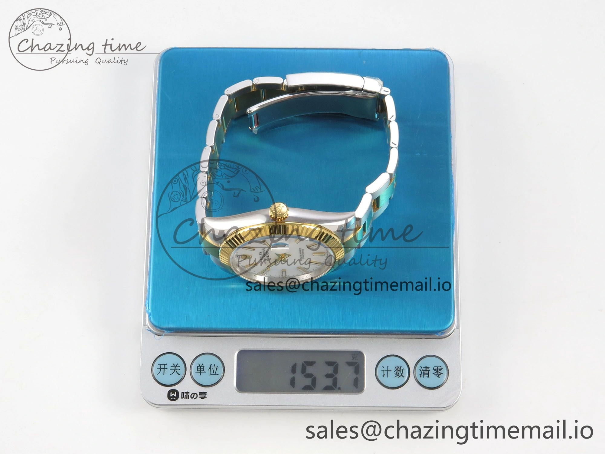 DateJust 41 126333 SS YG ARF 1:1 Best Edition White Stick Dial on Oyster Bracelet SH3235 (Weighted)