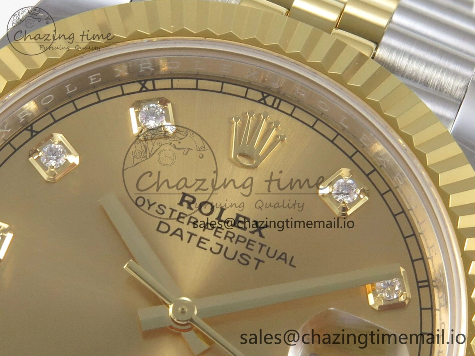 DateJust 41 126333 SS YG ARF 1:1 Best Edition YG Diamonds Dial on Jubilee Bracelet SH3235 (Weighted)