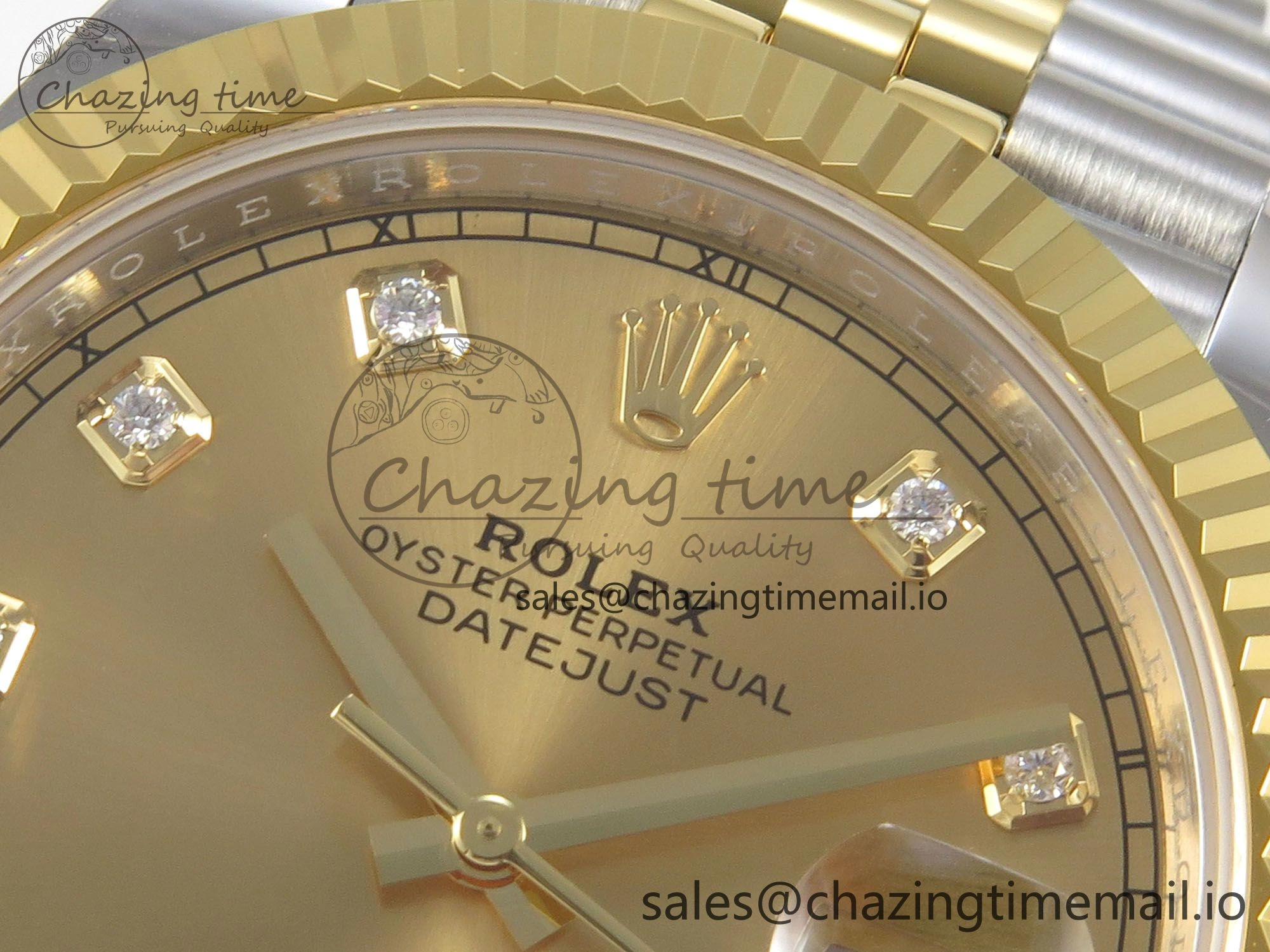 DateJust 41 126333 SS YG ARF 1:1 Best Edition YG Diamonds Dial on Jubilee Bracelet SH3235 (Weighted)