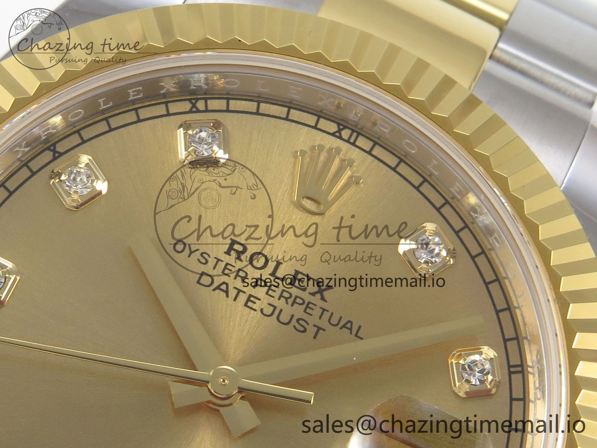 DateJust 41 126333 SS YG ARF 1:1 Best Edition YG Diamonds Dial on Oyster Bracelet SH3235 (Weighted)