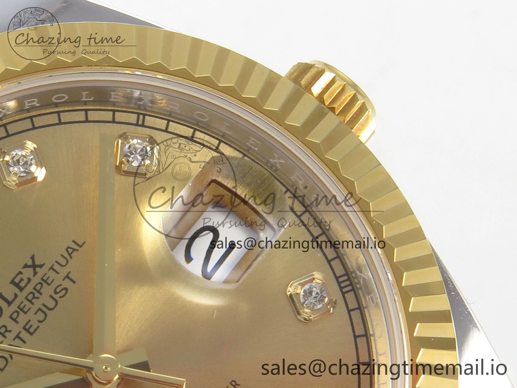 DateJust 41 126333 SS YG ARF 1:1 Best Edition YG Diamonds Dial on Oyster Bracelet SH3235 (Weighted)