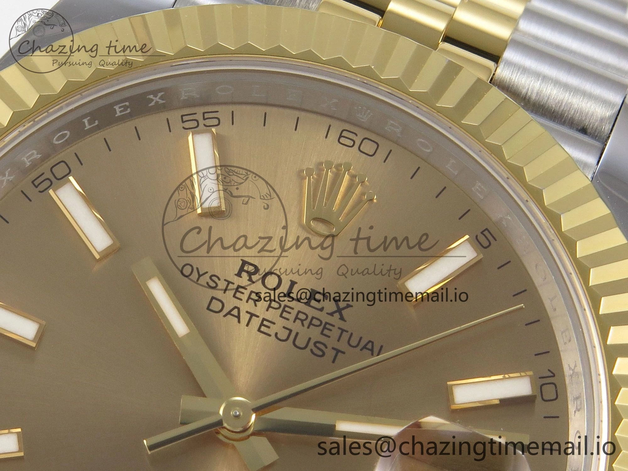 DateJust 41 126333 SS YG ARF 1:1 Best Edition YG Stick Dial on Jubilee Bracelet SH3235 (Weighted)