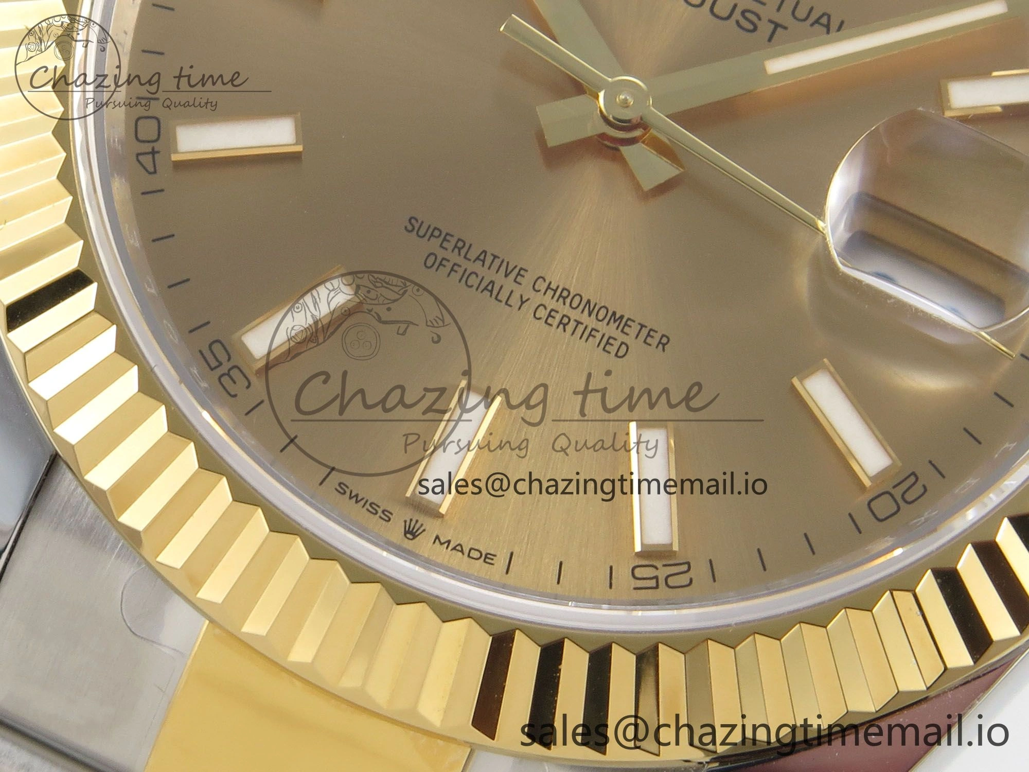 DateJust 41 126333 SS YG ARF 1:1 Best Edition YG Stick Dial on Oyster Bracelet SH3235 (Weighted)