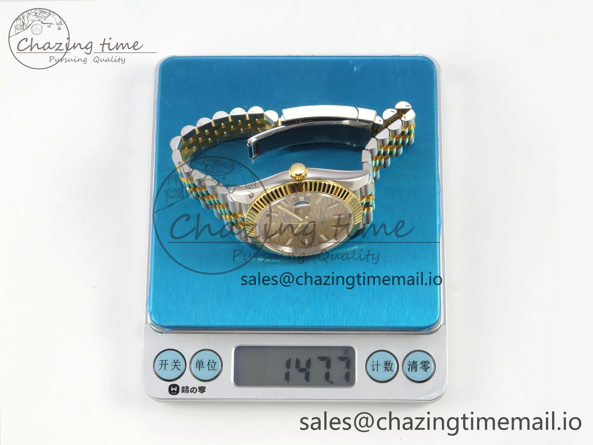 DateJust 41 126333 SS YG ARF 1:1 Best Edition YG Texture Stick Dial on Jubilee Bracelet SH3235 (Weighted)