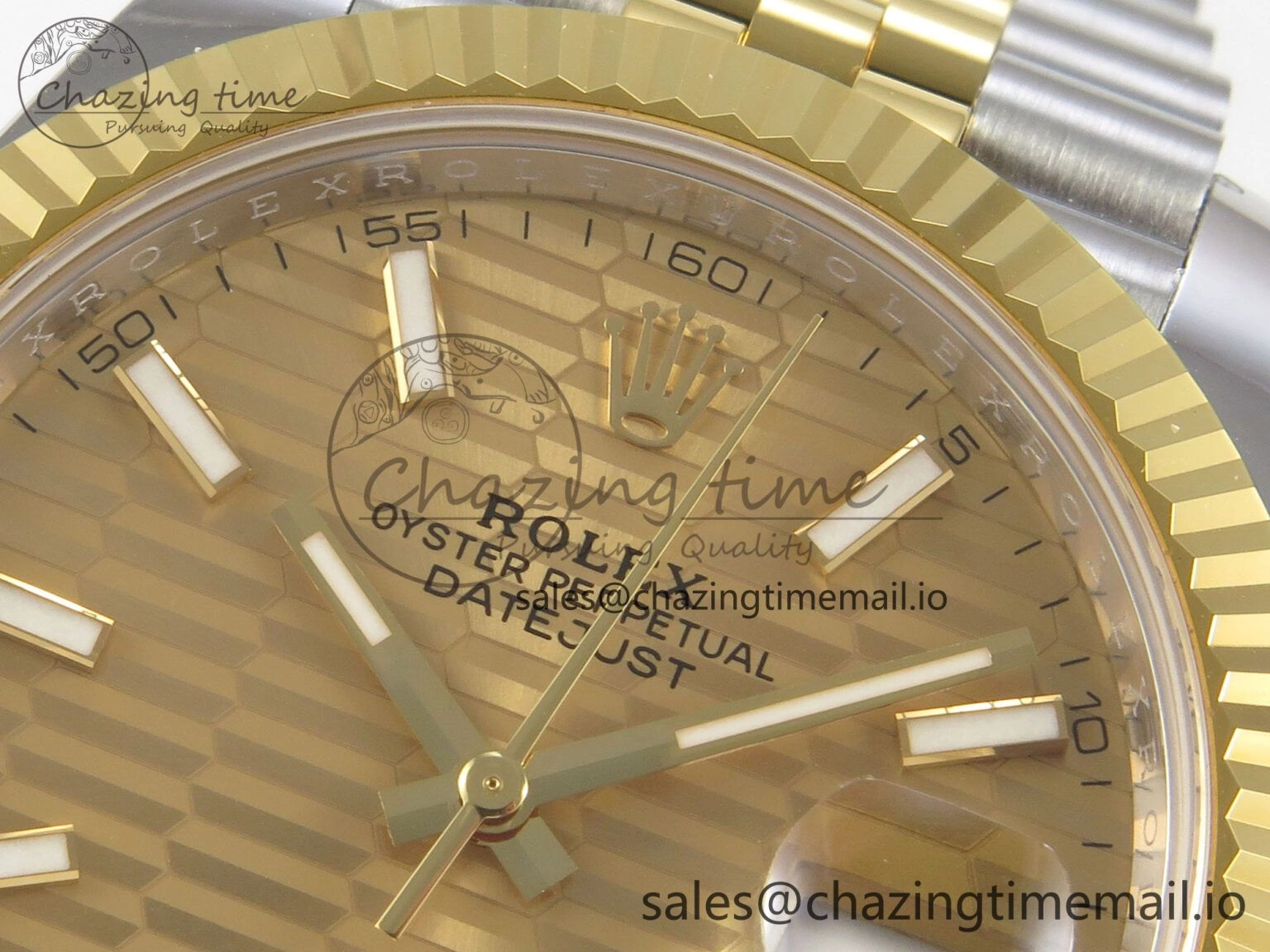 DateJust 41 126333 SS YG ARF 1:1 Best Edition YG Texture Stick Dial on Jubilee Bracelet SH3235 (Weighted)