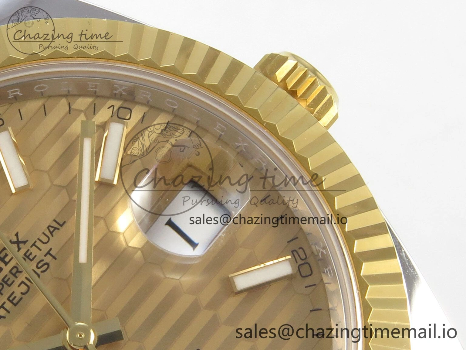 DateJust 41 126333 SS YG ARF 1:1 Best Edition YG Texture Stick Dial on Jubilee Bracelet SH3235 (Weighted)