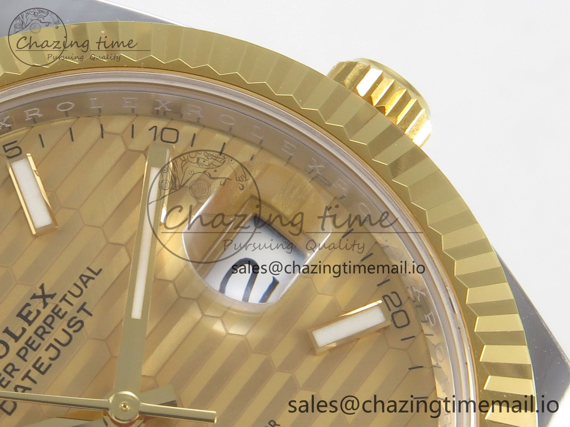 DateJust 41 126333 SS YG ARF 1:1 Best Edition YG Texture Stick Dial on Oyster Bracelet SH3235 (Weighted)
