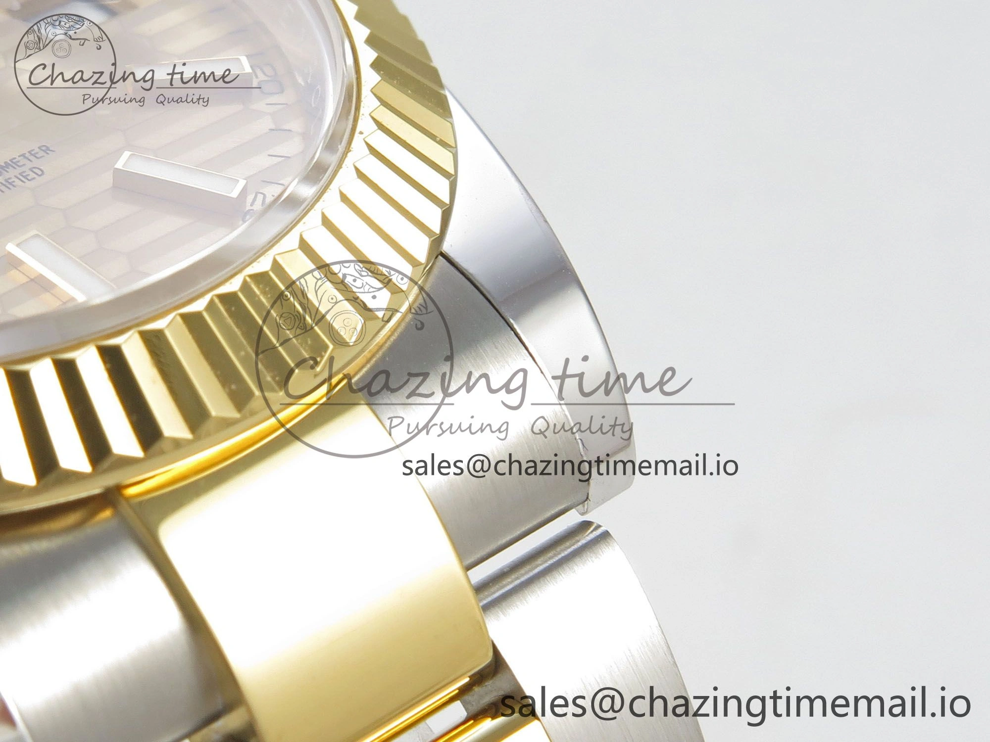 DateJust 41 126333 SS YG ARF 1:1 Best Edition YG Texture Stick Dial on Oyster Bracelet SH3235 (Weighted)