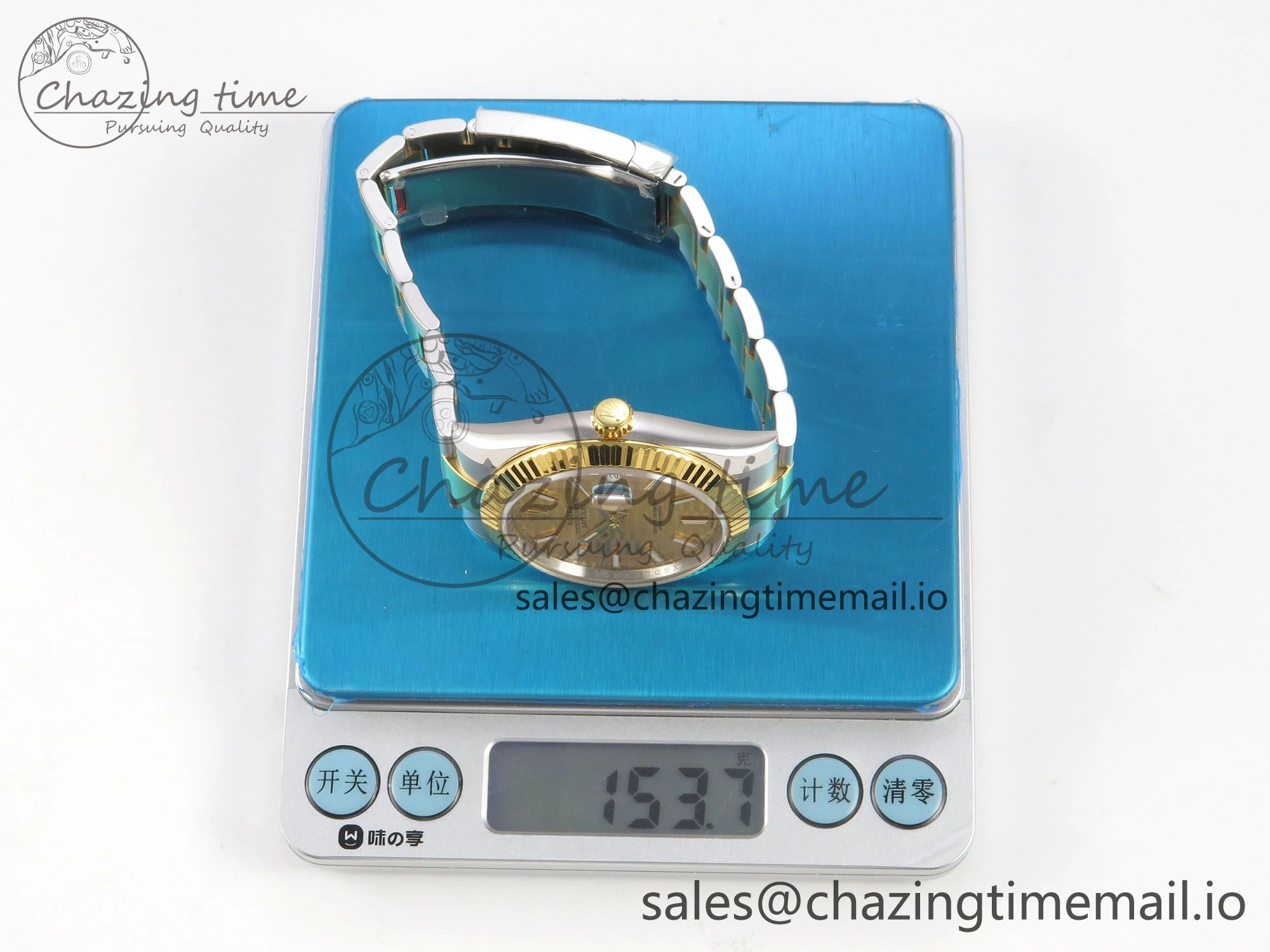 DateJust 41 126333 SS YG ARF 1:1 Best Edition YG Texture Stick Dial on Oyster Bracelet SH3235 (Weighted)