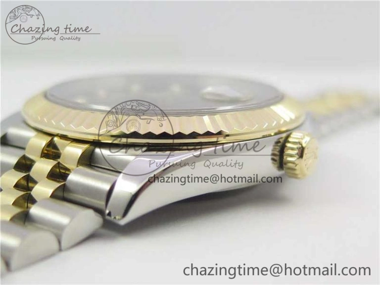 DateJust 41 126333 SS YG Wrapped WWF Best Edition Black Crystals Makers Dial on SS YG Wrapped Jubilee Bracelet A2836