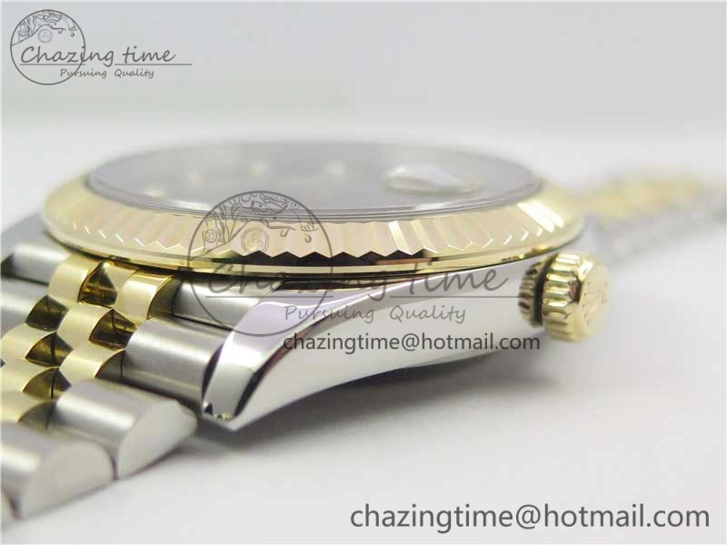 DateJust 41 126333 SS YG Wrapped WWF Best Edition Black Crystals Makers Dial on SS YG Wrapped Jubilee Bracelet A2836