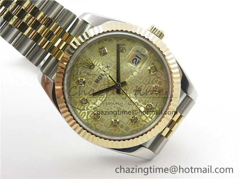 DateJust 41 126333 SS YG Wrapped WWF Best Edition Gold Jubilee Makers Dial on SS YG Wrapped Jubilee Bracelet A2836