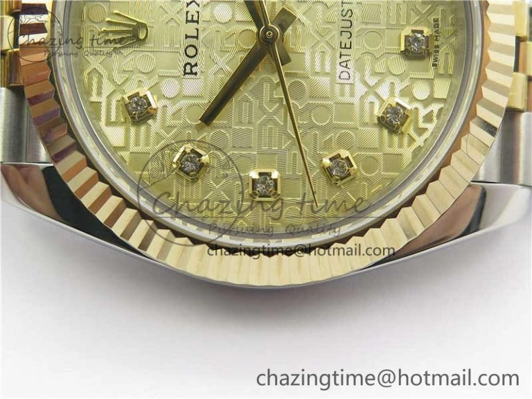 DateJust 41 126333 SS YG Wrapped WWF Best Edition Gold Jubilee Makers Dial on SS YG Wrapped Jubilee Bracelet A2836