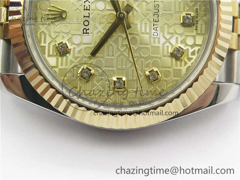 DateJust 41 126333 SS YG Wrapped WWF Best Edition Gold Jubilee Makers Dial on SS YG Wrapped Jubilee Bracelet A2836