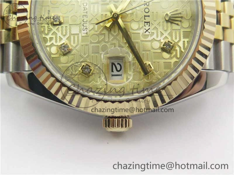 DateJust 41 126333 SS YG Wrapped WWF Best Edition Gold Jubilee Makers Dial on SS YG Wrapped Jubilee Bracelet A2836