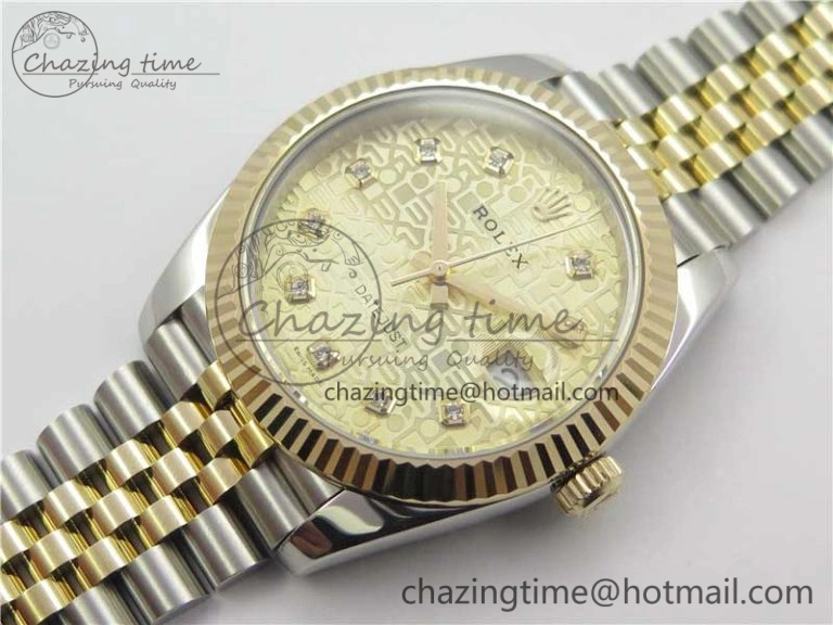 DateJust 41 126333 SS YG Wrapped WWF Best Edition Gold Jubilee Makers Dial on SS YG Wrapped Jubilee Bracelet A2836