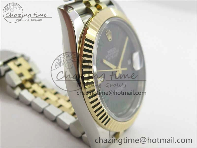 DateJust 41 126333 SS YG Wrapped WWF Best Edition Gray Roman Makers Dial on SS YG Wrapped Jubilee Bracelet A2836