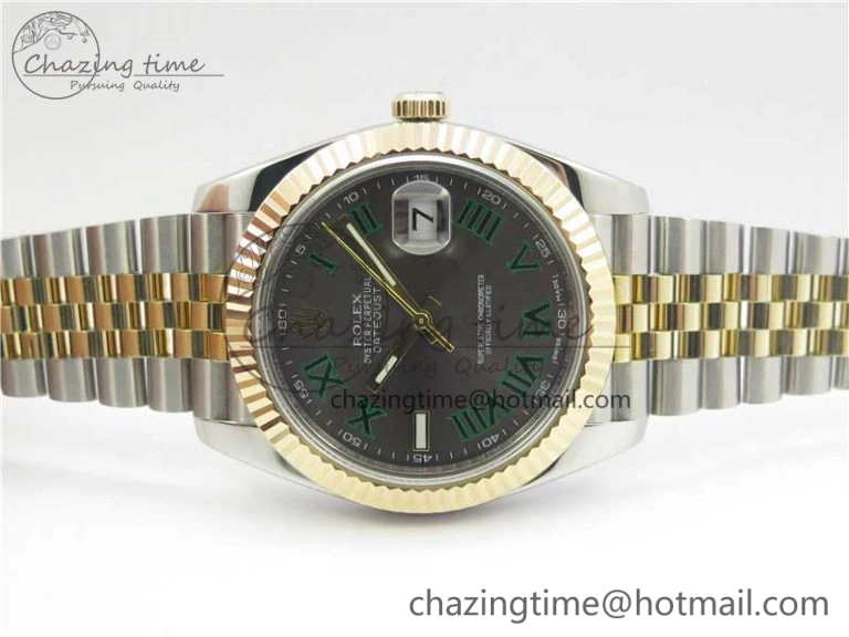 DateJust 41 126333 SS YG Wrapped WWF Best Edition Gray Roman Makers Dial on SS YG Wrapped Jubilee Bracelet A2836