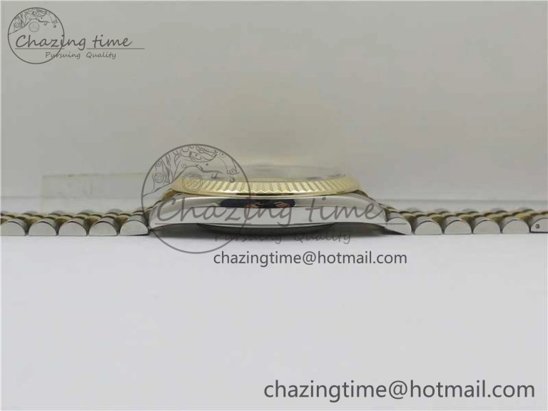 DateJust 41 126333 Wrapped SS YG 3AF 1:1 Best Edition YG Dial Crystal Markers on Wrapped SS YG Jubilee Bracelet A3235
